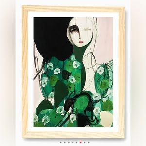 Green Spring framed art print. Brand new!